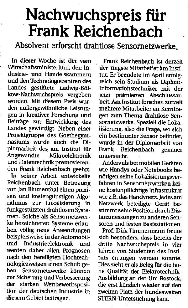 Norddeutsche Neuste Nachrichten (NNN) vom 17.11.2004